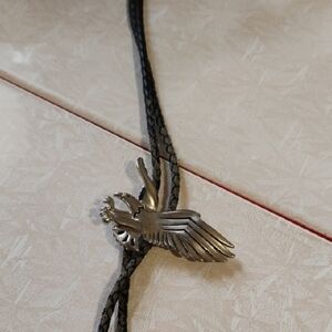 Silver Winged Bolo Tie